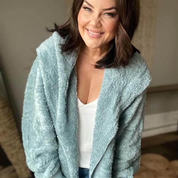 Teddy Fleece Cardigan - Picture 2 of 2